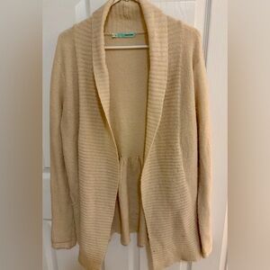 Maurices Cream Ribbed Cardigan